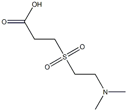 3-{[2-(dimethylamino)ethyl]sulfonyl}propanoic acid Structure