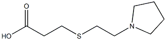 3-{[2-(pyrrolidin-1-yl)ethyl]sulfanyl}propanoic acid Structure