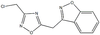 3-{[3-(chloromethyl)-1,2,4-oxadiazol-5-yl]methyl}-1,2-benzoxazole 구조식 이미지