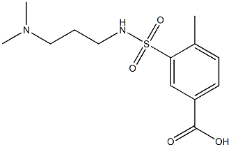3-{[3-(dimethylamino)propyl]sulfamoyl}-4-methylbenzoic acid Structure