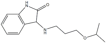 3-{[3-(propan-2-yloxy)propyl]amino}-2,3-dihydro-1H-indol-2-one 구조식 이미지