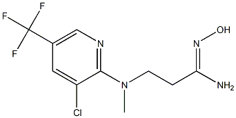 3-{[3-chloro-5-(trifluoromethyl)pyridin-2-yl](methyl)amino}-N'-hydroxypropanimidamide Structure