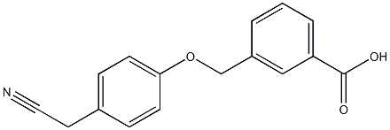 3-{[4-(cyanomethyl)phenoxy]methyl}benzoic acid Structure