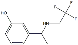 3-{1-[(2,2,2-trifluoroethyl)amino]ethyl}phenol 구조식 이미지