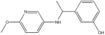 3-{1-[(6-methoxypyridin-3-yl)amino]ethyl}phenol Structure