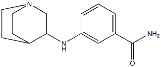 3-{1-azabicyclo[2.2.2]octan-3-ylamino}benzamide 구조식 이미지