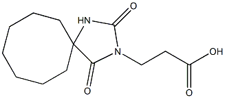 3-{2,4-dioxo-1,3-diazaspiro[4.7]dodecan-3-yl}propanoic acid 구조식 이미지