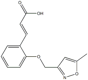 3-{2-[(5-methyl-1,2-oxazol-3-yl)methoxy]phenyl}prop-2-enoic acid 구조식 이미지