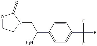 3-{2-amino-2-[4-(trifluoromethyl)phenyl]ethyl}-1,3-oxazolidin-2-one 구조식 이미지