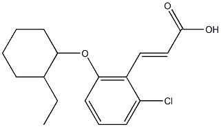 3-{2-chloro-6-[(2-ethylcyclohexyl)oxy]phenyl}prop-2-enoic acid Structure