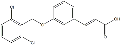 3-{3-[(2,6-dichlorophenyl)methoxy]phenyl}prop-2-enoic acid 구조식 이미지