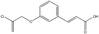 3-{3-[(2-chloroprop-2-en-1-yl)oxy]phenyl}prop-2-enoic acid 구조식 이미지