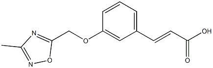 3-{3-[(3-methyl-1,2,4-oxadiazol-5-yl)methoxy]phenyl}prop-2-enoic acid 구조식 이미지