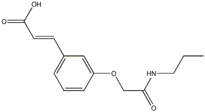 3-{3-[(propylcarbamoyl)methoxy]phenyl}prop-2-enoic acid 구조식 이미지