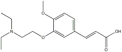 3-{3-[2-(diethylamino)ethoxy]-4-methoxyphenyl}prop-2-enoic acid Structure