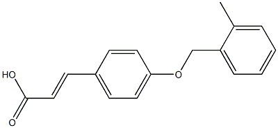 3-{4-[(2-methylphenyl)methoxy]phenyl}prop-2-enoic acid Structure