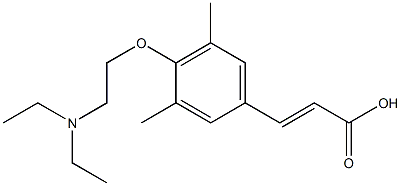 3-{4-[2-(diethylamino)ethoxy]-3,5-dimethylphenyl}prop-2-enoic acid Structure