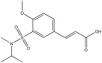 3-{4-methoxy-3-[methyl(propan-2-yl)sulfamoyl]phenyl}prop-2-enoic acid Structure