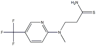 3-{methyl[5-(trifluoromethyl)pyridin-2-yl]amino}propanethioamide 구조식 이미지