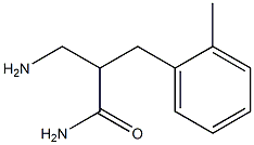 3-amino-2-[(2-methylphenyl)methyl]propanamide 구조식 이미지