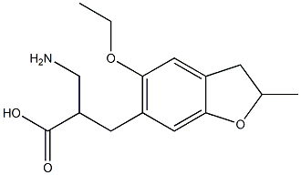 3-amino-2-[(5-ethoxy-2-methyl-2,3-dihydro-1-benzofuran-6-yl)methyl]propanoic acid Structure