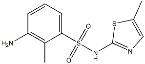 3-amino-2-methyl-N-(5-methyl-1,3-thiazol-2-yl)benzene-1-sulfonamide 구조식 이미지