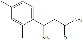 3-amino-3-(2,4-dimethylphenyl)propanamide 구조식 이미지