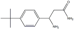 3-amino-3-(4-tert-butylphenyl)propanamide Structure
