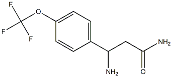 3-amino-3-[4-(trifluoromethoxy)phenyl]propanamide 구조식 이미지