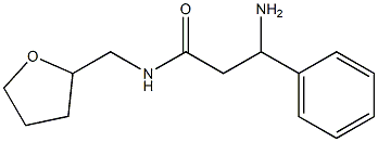 3-amino-3-phenyl-N-(tetrahydrofuran-2-ylmethyl)propanamide Structure