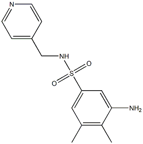 3-amino-4,5-dimethyl-N-(pyridin-4-ylmethyl)benzene-1-sulfonamide Structure