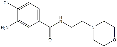 3-amino-4-chloro-N-(2-morpholin-4-ylethyl)benzamide 구조식 이미지