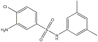 3-amino-4-chloro-N-(3,5-dimethylphenyl)benzene-1-sulfonamide 구조식 이미지