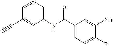 3-amino-4-chloro-N-(3-ethynylphenyl)benzamide 구조식 이미지