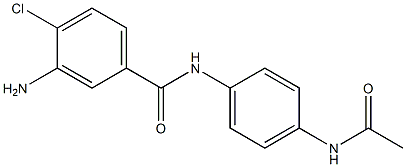 3-amino-4-chloro-N-(4-acetamidophenyl)benzamide 구조식 이미지