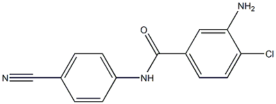 3-amino-4-chloro-N-(4-cyanophenyl)benzamide 구조식 이미지