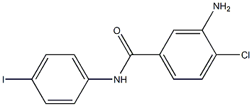 3-amino-4-chloro-N-(4-iodophenyl)benzamide 구조식 이미지