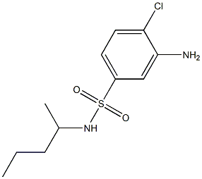 3-amino-4-chloro-N-(pentan-2-yl)benzene-1-sulfonamide 구조식 이미지