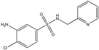 3-amino-4-chloro-N-(pyridin-2-ylmethyl)benzene-1-sulfonamide 구조식 이미지