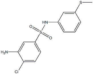 3-amino-4-chloro-N-[3-(methylsulfanyl)phenyl]benzene-1-sulfonamide Structure