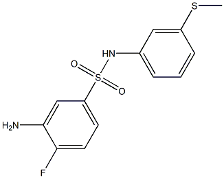 3-amino-4-fluoro-N-[3-(methylsulfanyl)phenyl]benzene-1-sulfonamide Structure