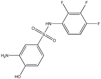 3-amino-4-hydroxy-N-(2,3,4-trifluorophenyl)benzene-1-sulfonamide Structure