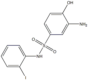 3-amino-4-hydroxy-N-(2-iodophenyl)benzene-1-sulfonamide Structure