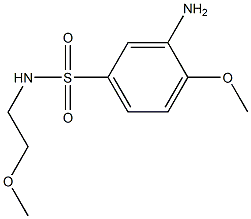 3-amino-4-methoxy-N-(2-methoxyethyl)benzene-1-sulfonamide 구조식 이미지