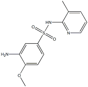 3-amino-4-methoxy-N-(3-methylpyridin-2-yl)benzene-1-sulfonamide 구조식 이미지