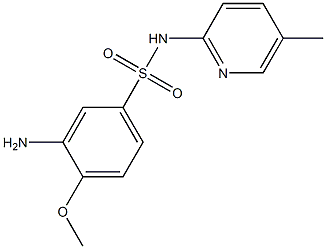 3-amino-4-methoxy-N-(5-methylpyridin-2-yl)benzene-1-sulfonamide 구조식 이미지