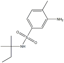 3-amino-4-methyl-N-(2-methylbutan-2-yl)benzene-1-sulfonamide Structure
