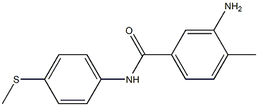 3-amino-4-methyl-N-[4-(methylsulfanyl)phenyl]benzamide Structure