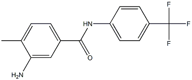 3-amino-4-methyl-N-[4-(trifluoromethyl)phenyl]benzamide Structure