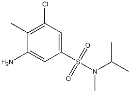 3-amino-5-chloro-N,4-dimethyl-N-(propan-2-yl)benzene-1-sulfonamide 구조식 이미지